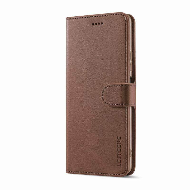 Casebuddy Brown / For iPhone 15 Pro Vegan iPhone 15 Pro Wallet Card Holder Case