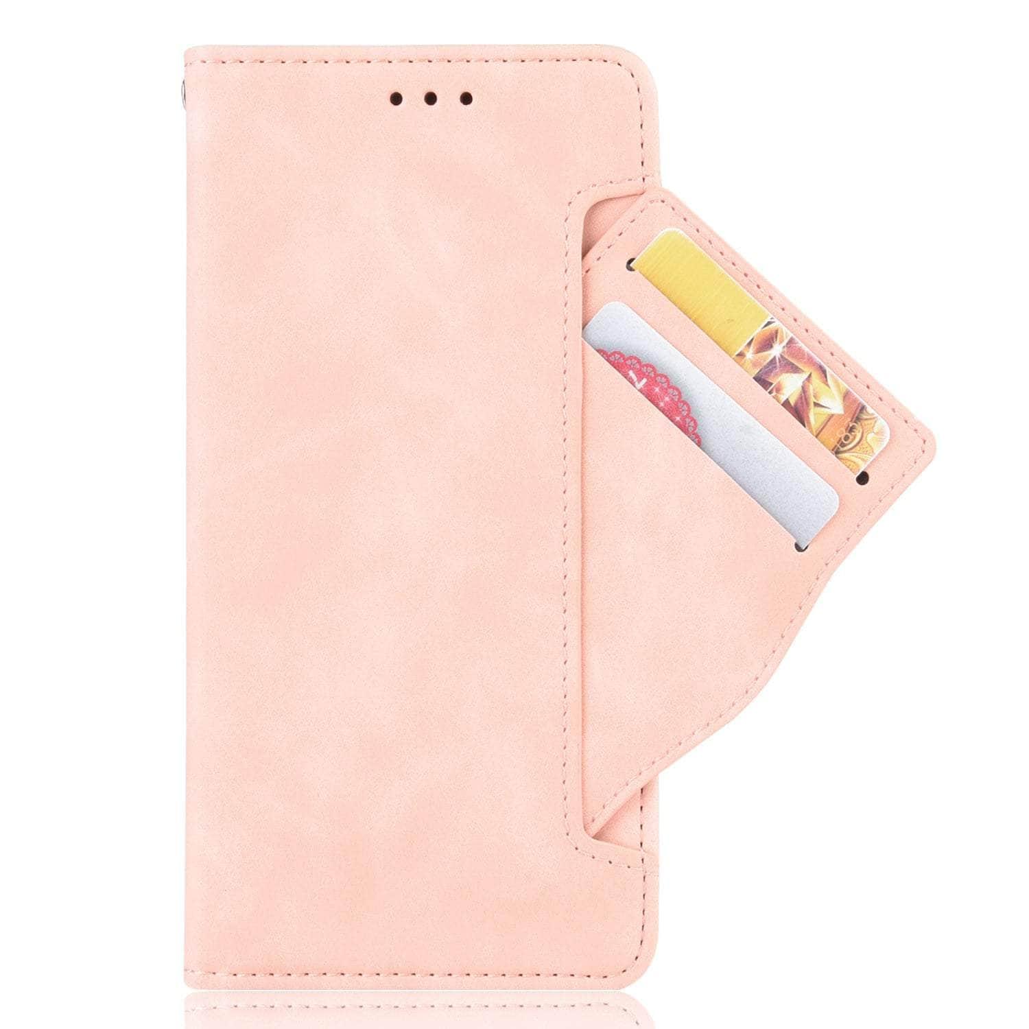 Casebuddy Pink / Samsung Z Fold 3 Vegan Leather Galaxy Z Fold 3 Pen Slot Case