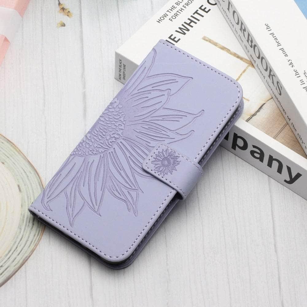 Casebuddy Purple / Samsung S23 FE Vegan Leather Wallet Flip Galaxy S23 FE Case