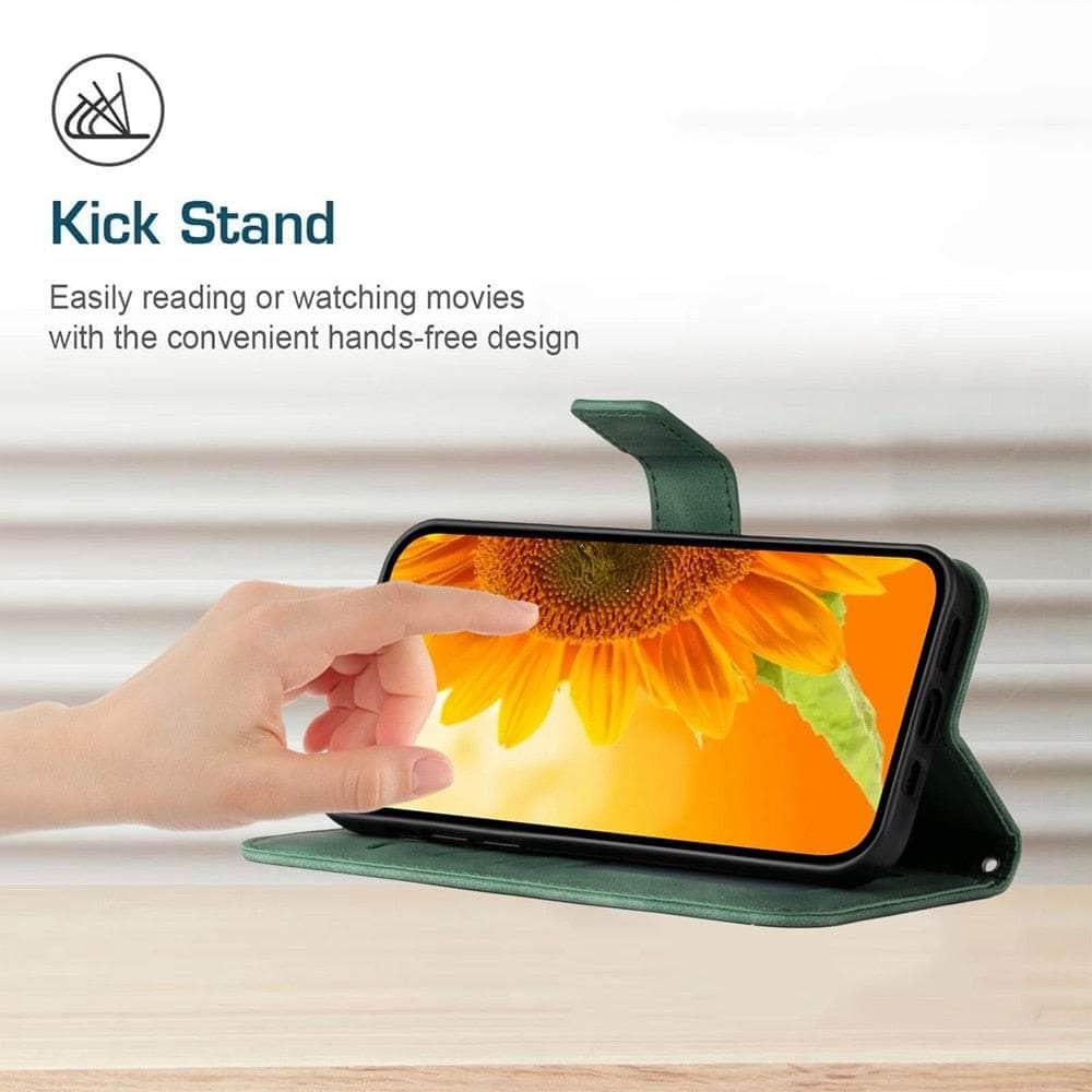 Casebuddy Vegan Leather Wallet Flip Galaxy S23 FE Case