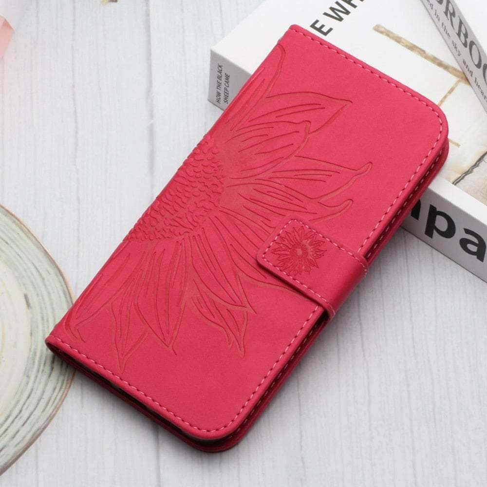Casebuddy Hot Pink / Samsung S23 FE Vegan Leather Wallet Flip Galaxy S23 FE Case