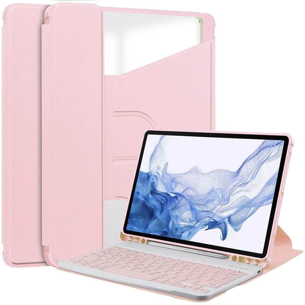 Casebuddy Pink / S9 11 Inch SM-X710 Wireless Galaxy S9 Keyboard Case