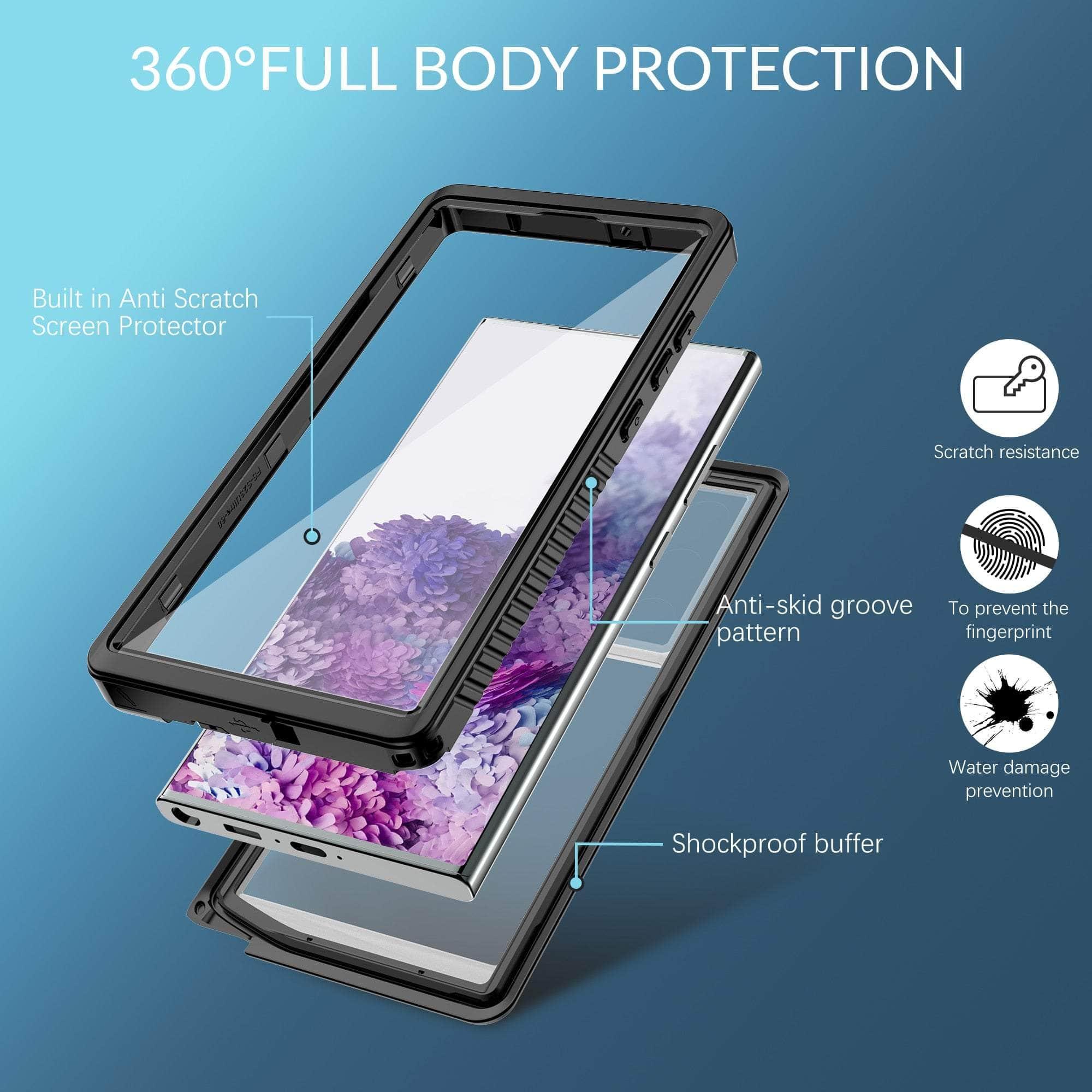 2M IP68 Waterproof Galaxy S23 Ultra Outdoor Diving Case