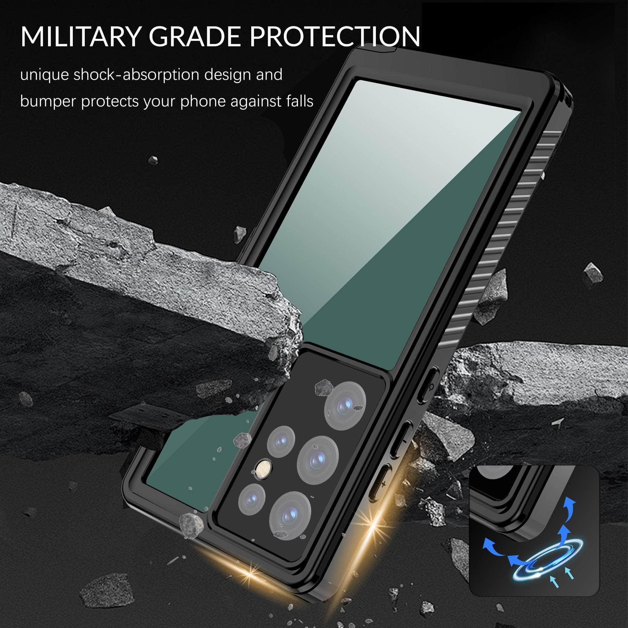 2M IP68 Waterproof Galaxy S23 Ultra Outdoor Diving Case