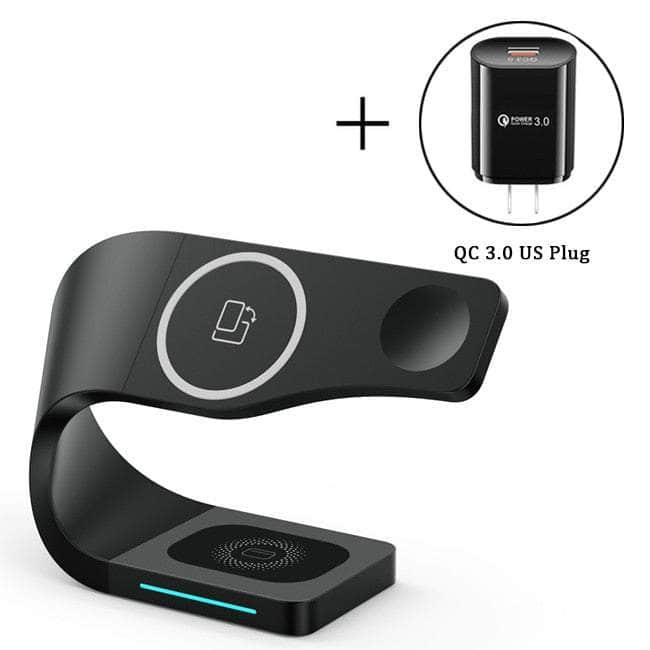 3 in 1 Magnetic Wireless Charger iPhone Stand
