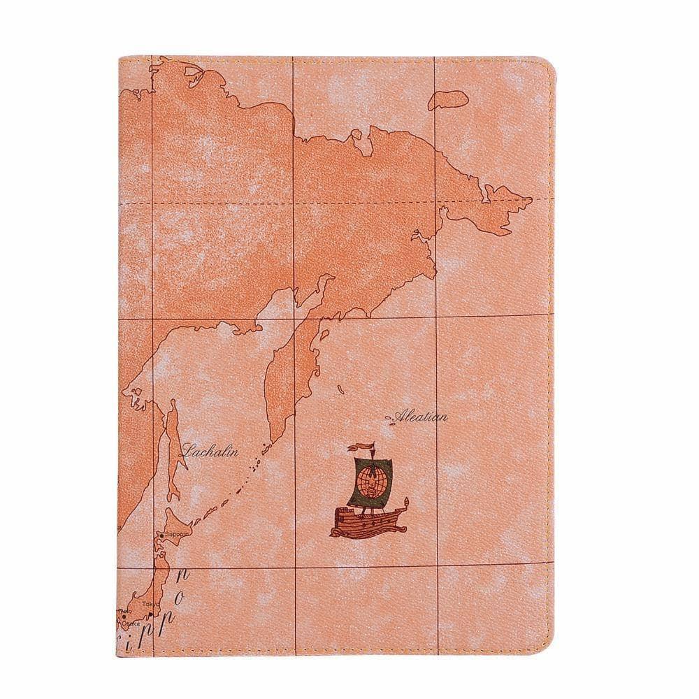 360 Rotating World Map Smart Tablet Case iPad Air 3 2019 A2152, A2123, A2154