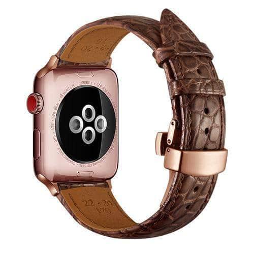 Alligator Look Leather Apple Watch 6 5 4 3 SE 44/42/40/38