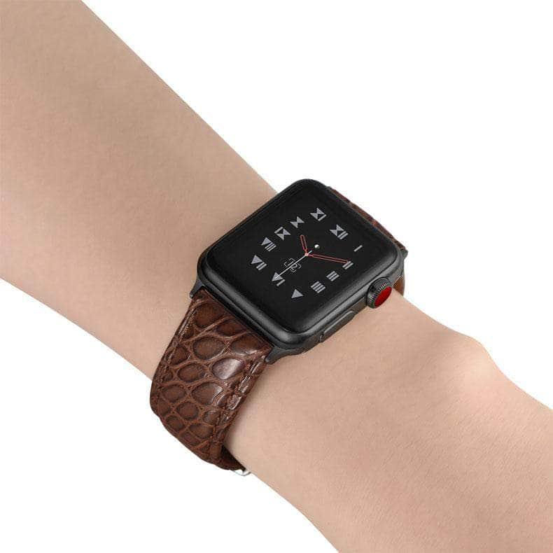 Alligator Look Leather Apple Watch 6 5 4 3 SE 44/42/40/38