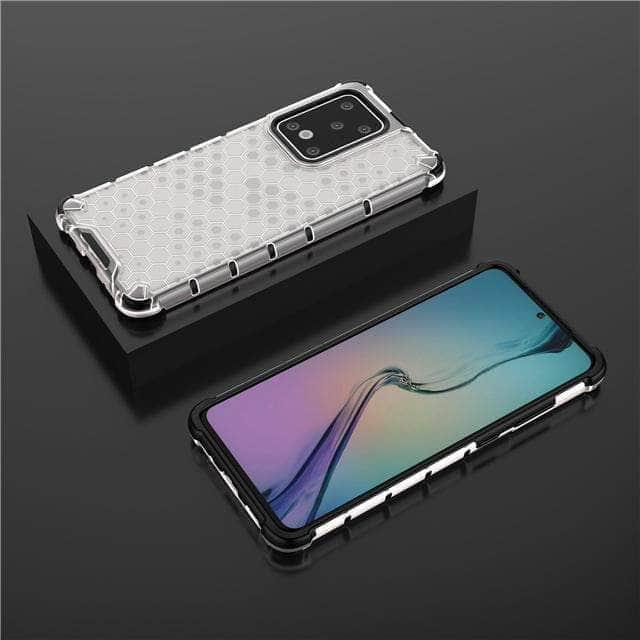 Armor Case Samsung S20+ S20 Ultra 5G Honeycomb Clear Phone Case Shockproof Back Cover