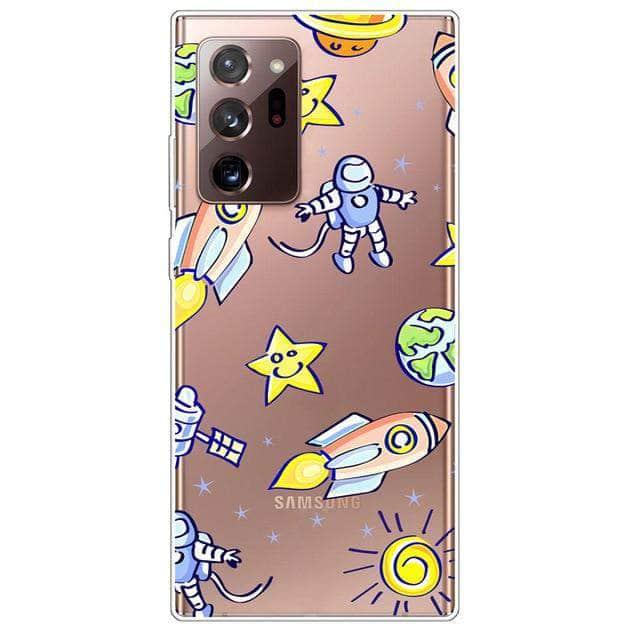 CaseBuddy Australia Casebuddy for S21 Plus 5G / 4 S21 Clear Transparent Soft TPU Themed Cover