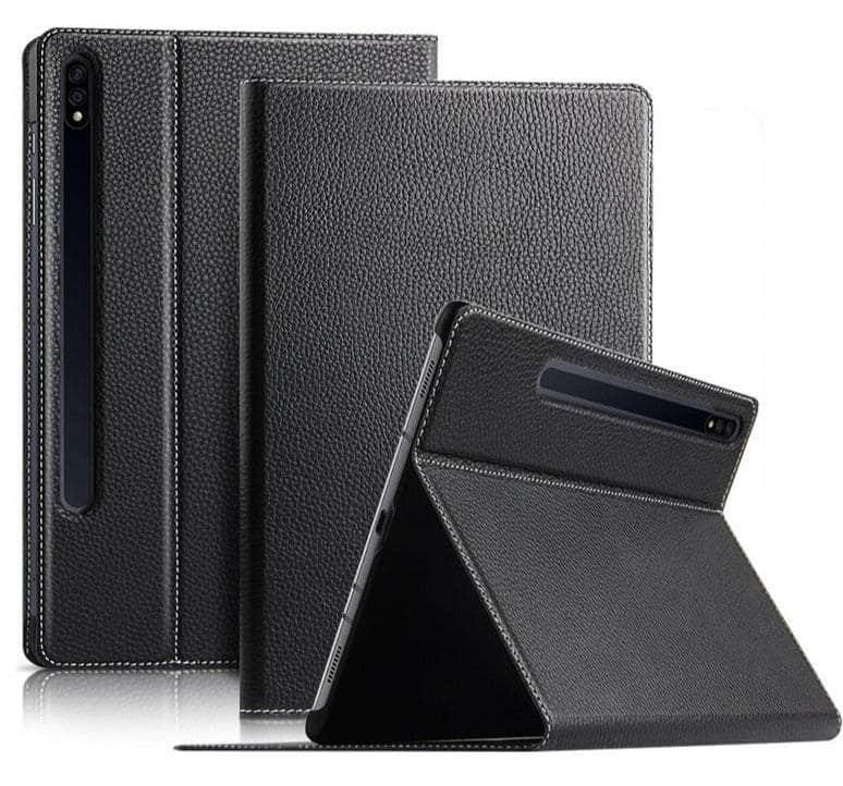 CaseBuddy Australia Casebuddy Cowhide Real Leather Galaxy Tab S8 Plus 12.4 X800 Case