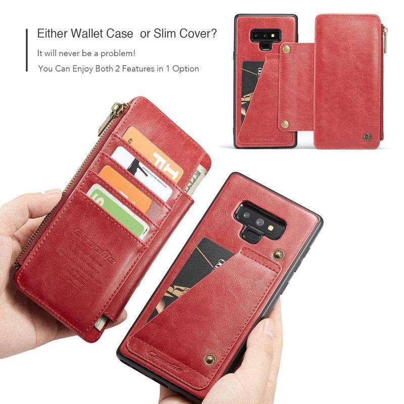 Detachable Leather Look Galaxy Note 9 Slots & Credit Card Cover - CaseBuddy