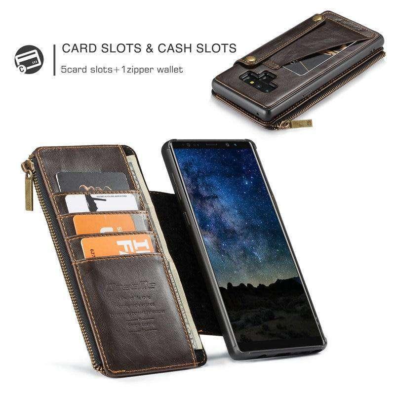 Detachable Leather Look Galaxy Note 9 Slots & Credit Card Cover - CaseBuddy