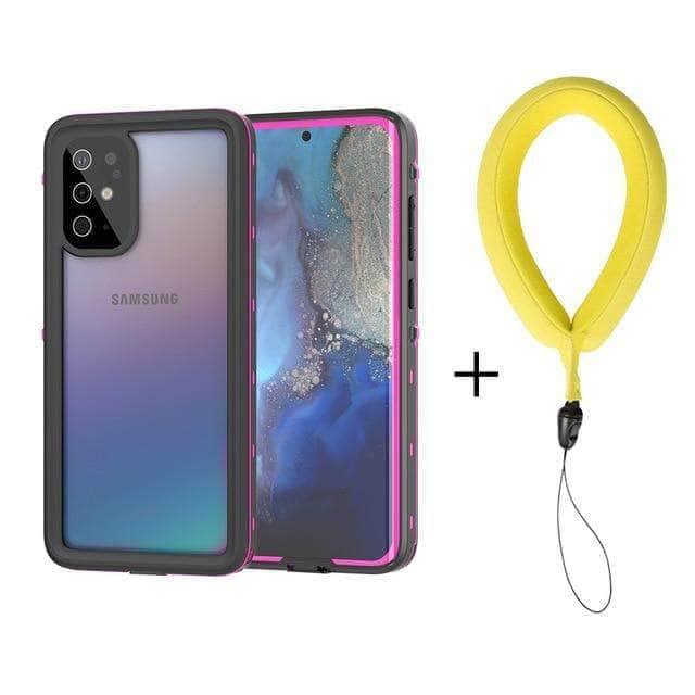 CaseBuddy Australia Casebuddy S20 6.2 inch / Pink with strap Diving Swim Dust Proof Samsung Galaxy S20 Ultra Plus IP68 Waterproof Full Cover