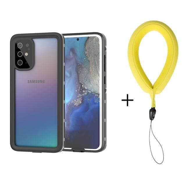 CaseBuddy Australia Casebuddy S20 6.2 inch / White with strap Diving Swim Dust Proof Samsung Galaxy S20 Ultra Plus IP68 Waterproof Full Cover