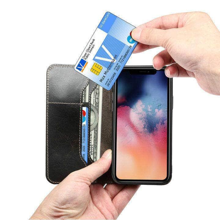 For Apple iPhone 12 2020 Leather Case iPhone Flip Cover Wallet - CaseBuddy