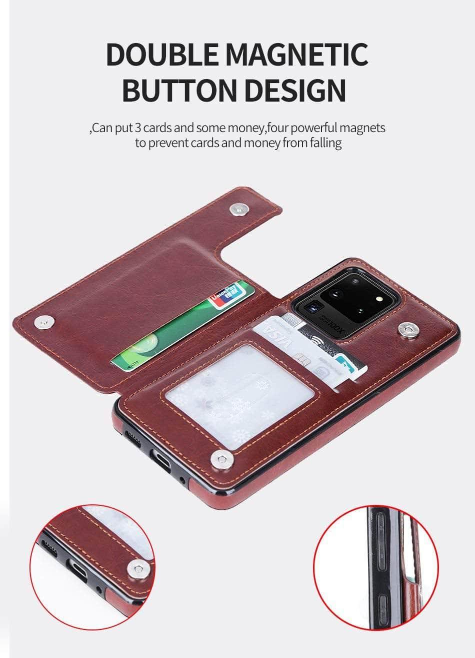 Galaxy S20 Plus S20 Ultra 5G Retro Vintage Wallet Case - CaseBuddy