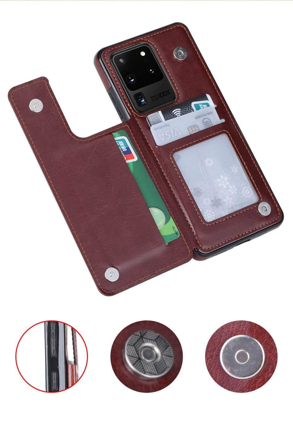 Galaxy S20 Plus S20 Ultra 5G Retro Vintage Wallet Case - CaseBuddy