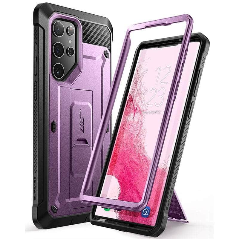 Casebuddy PC + TPU / Violet Galaxy S22 Ultra SUPCASE UB Pro Full-Body Holster