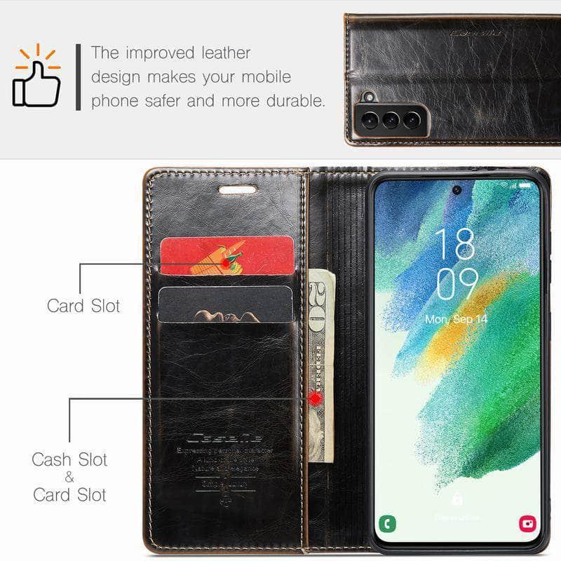 Casebuddy Galaxy S23 Leather Flip Wallet Case