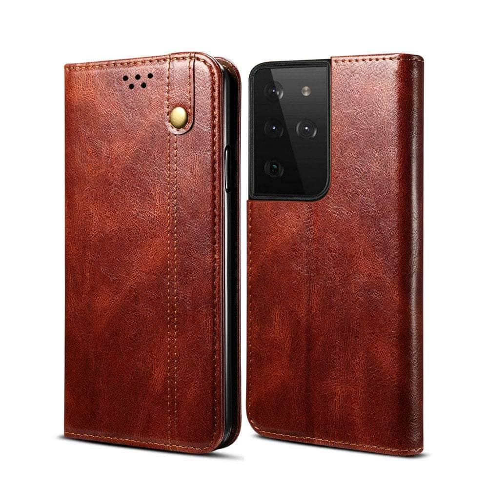 Casebuddy Galaxy S23 Plus Leather Texture Magnet Book Cover