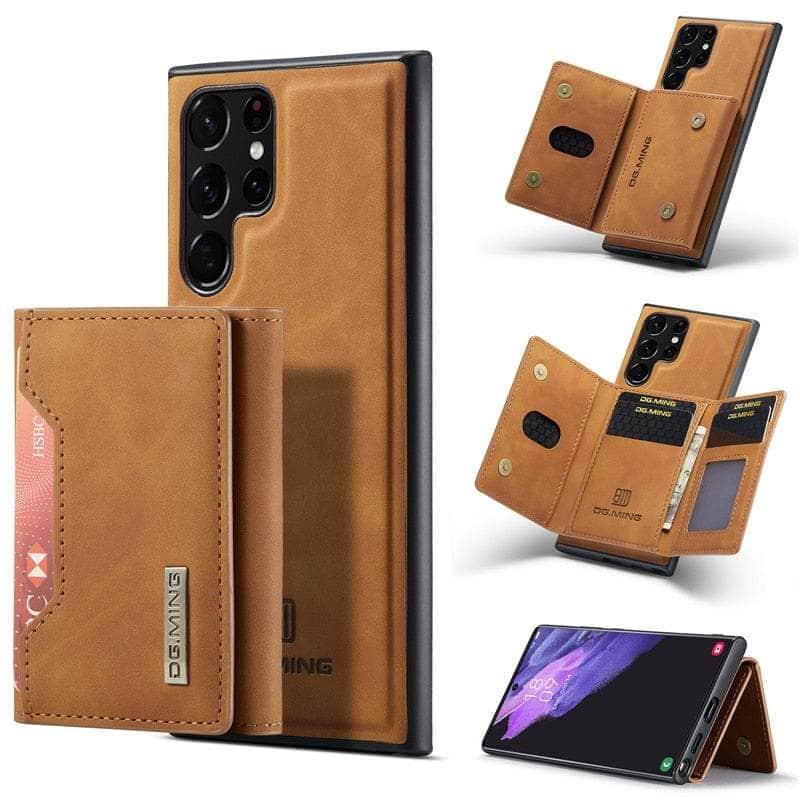 Casebuddy Brown / Samsung S23 Plus Galaxy S23 Plus Retro Flip Leather Case