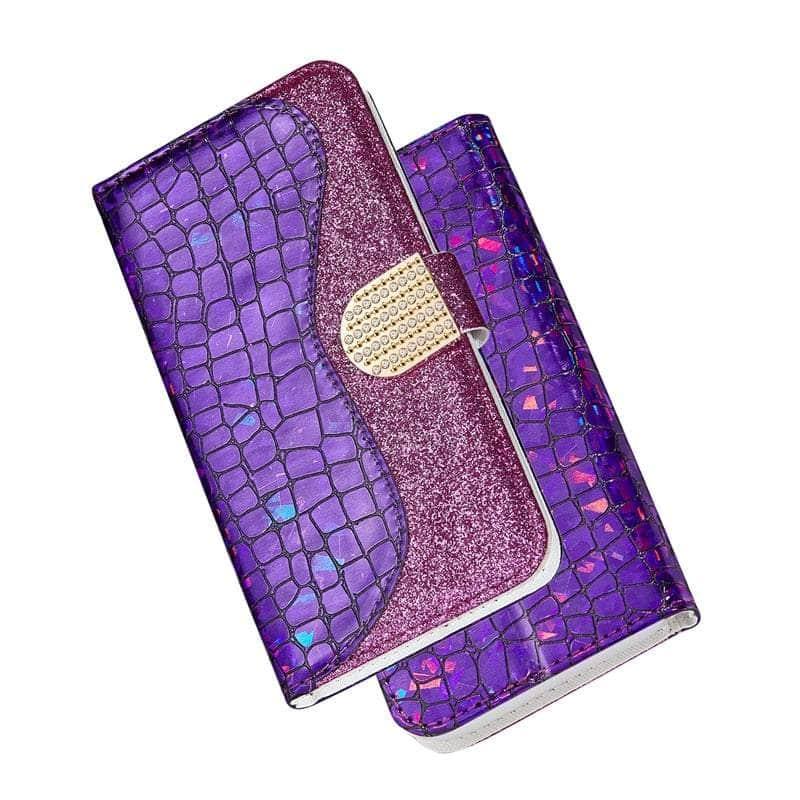 Casebuddy Galaxy S23 Ultra Laser Flash Powder Leather Case