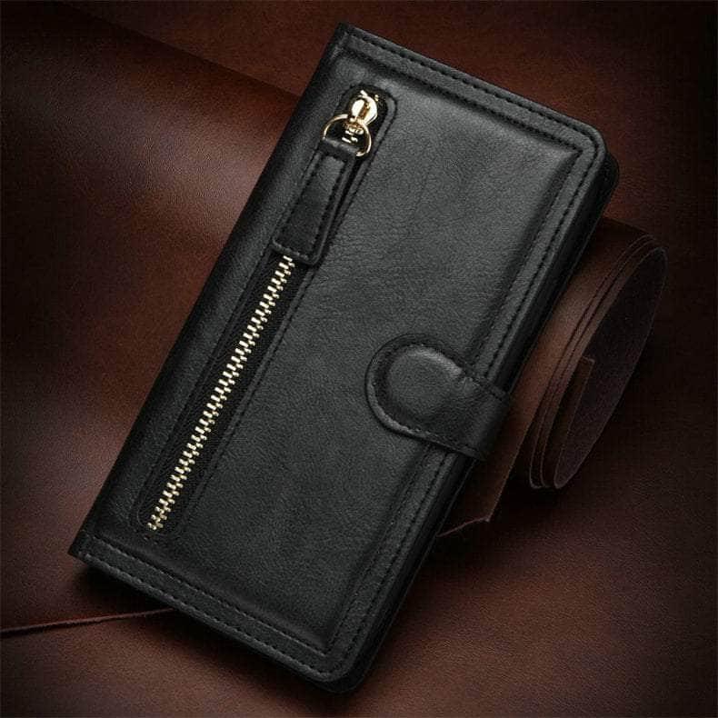 Casebuddy Galaxy S23 Ultra Zipper Leather Flip Case