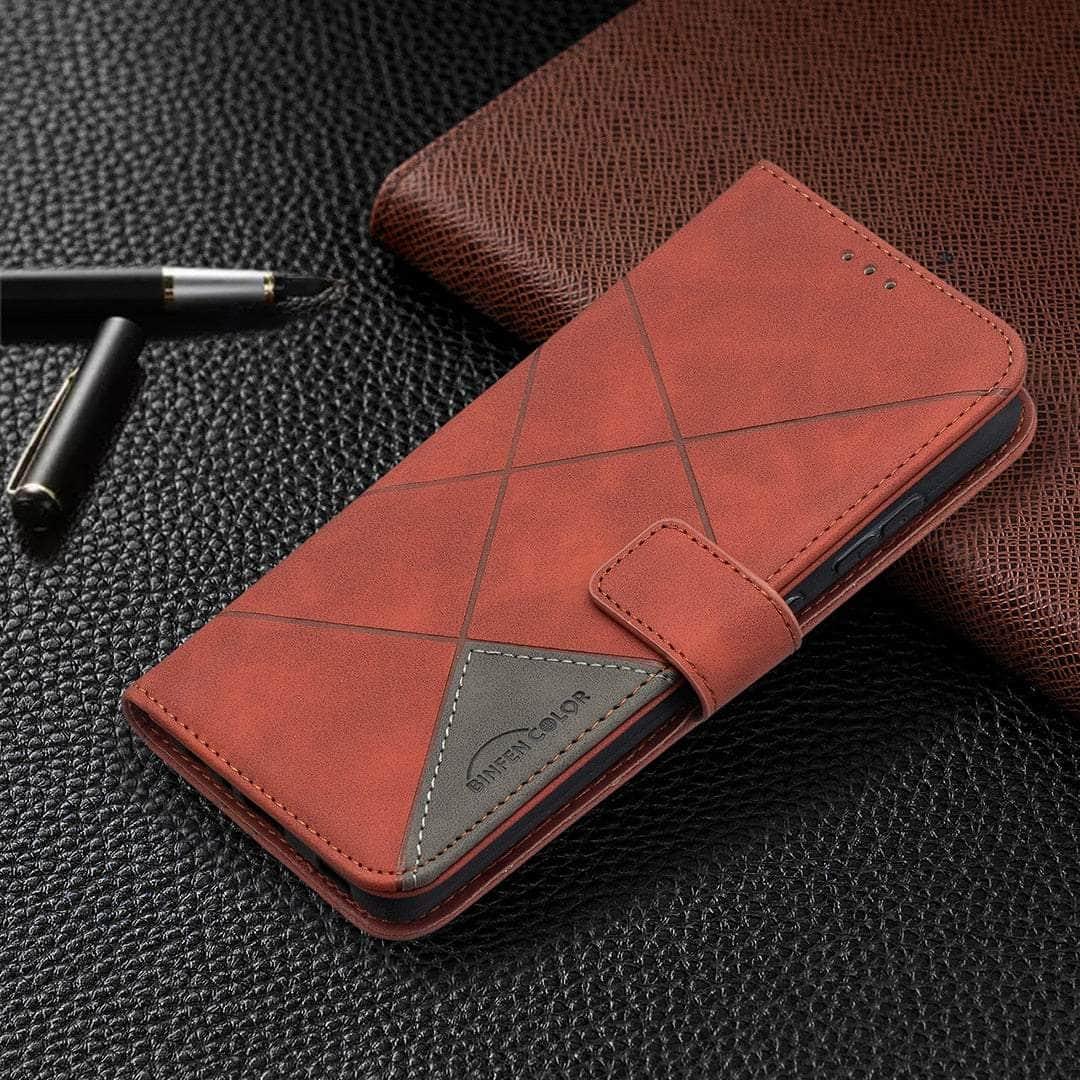 Casebuddy Galaxy S23 / Brown Galaxy S23 Wallet Flip Leather Case