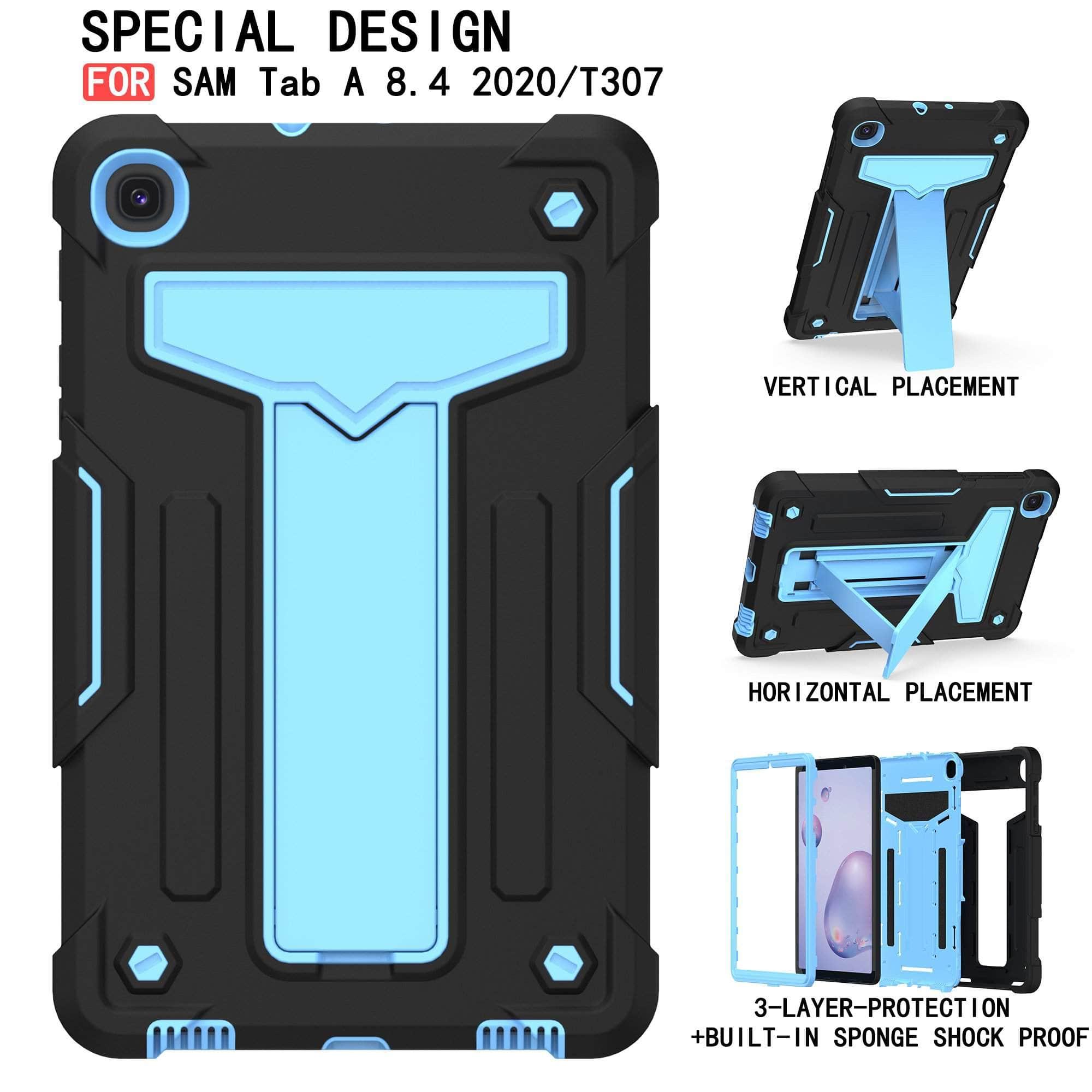 Galaxy Tab A 8.4 T307 2020 Shockproof Armor Heavy Protective Rugged Duty Case - CaseBuddy