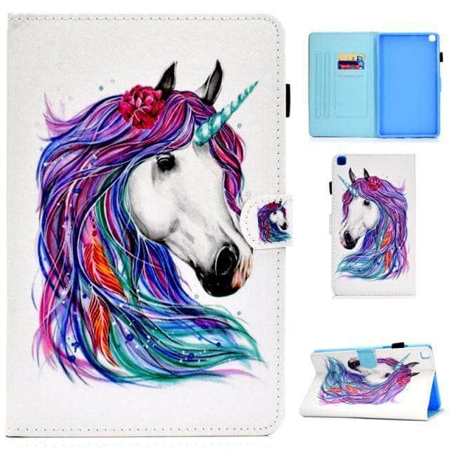 CaseBuddy Australia Casebuddy L / Tab A7 Lite 8.7 inch Galaxy Tab A7 Lite T220 T225 Cartoon Leather Stand