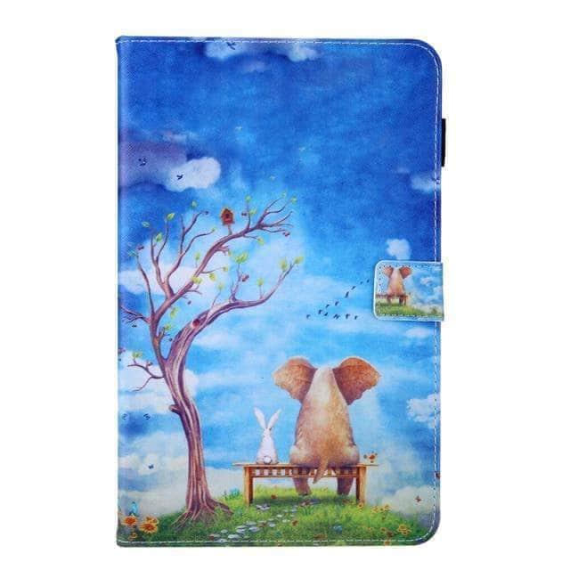CaseBuddy Australia Casebuddy L / Tab A7 Lite 8.7 inch Galaxy Tab A7 Lite T220 T225 Cartoon Leather Stand Cover