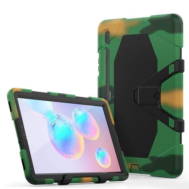 Galaxy Tab S6 10.5 2019 T860 T865 Kids Safe Shockproof Heavy Duty Silicone Hard Stand - CaseBuddy