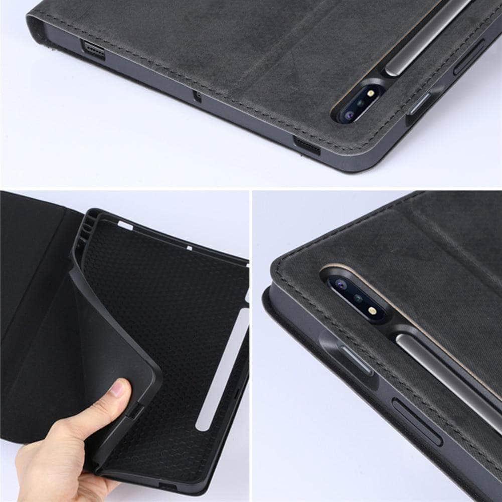 Galaxy Tab S7 11 T870 T875 Folding Flip Stand Wallet Case - CaseBuddy