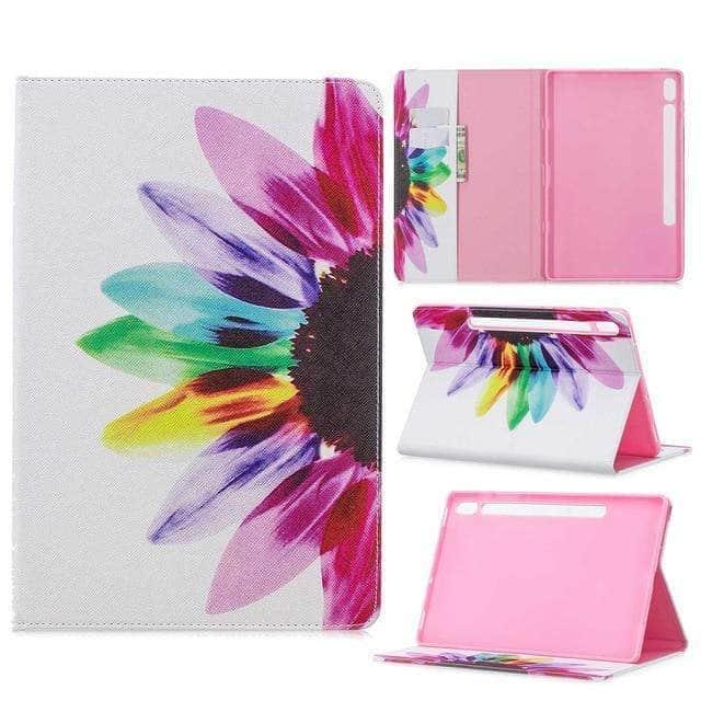 CaseBuddy Australia Casebuddy Sun flower Galaxy Tab S7 11 T870 T875 Slim Shockproof Stand Case