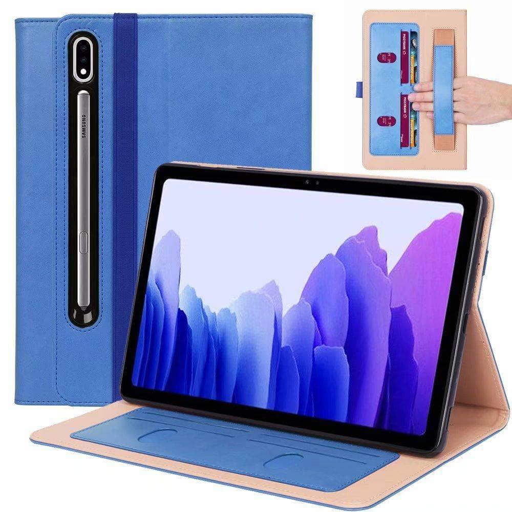 Galaxy Tab S7 11 T870 T875 Wallet Design Stand Holder Tablet Cover - CaseBuddy