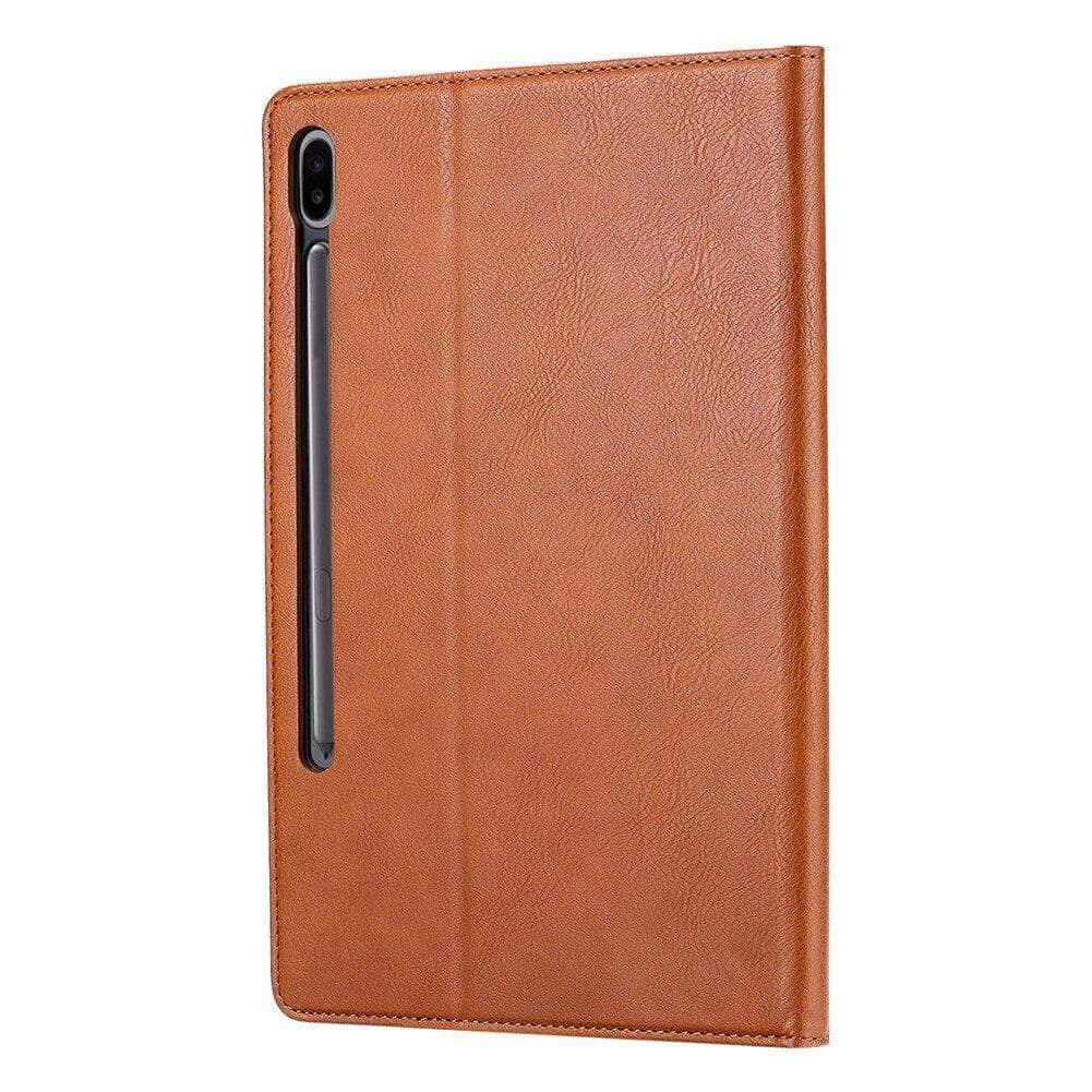 Galaxy Tab S7 Plus 12.4 T970 T975 Folding Flip Stand Card Slot Wallet - CaseBuddy