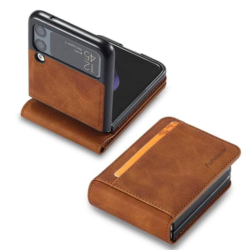 Casebuddy Galaxy Z Flip 3 Luxury Leather Wallet