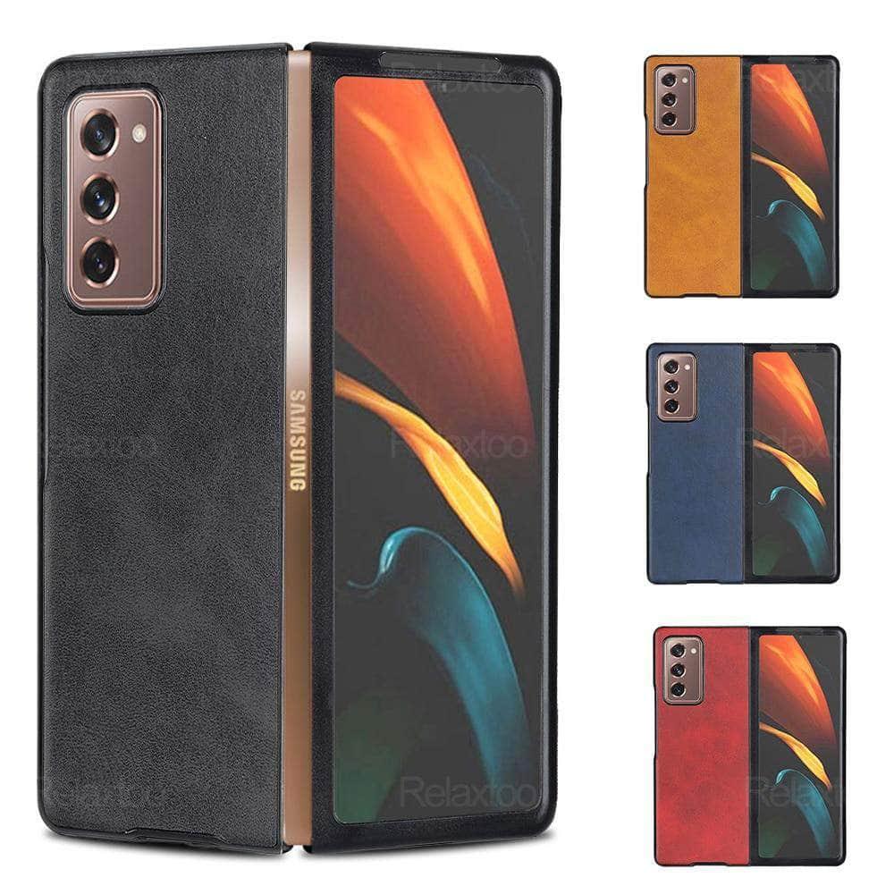 CaseBuddy Australia Casebuddy Galaxy Z Fold 3 5G Luxury Foldable Leather Back Cover