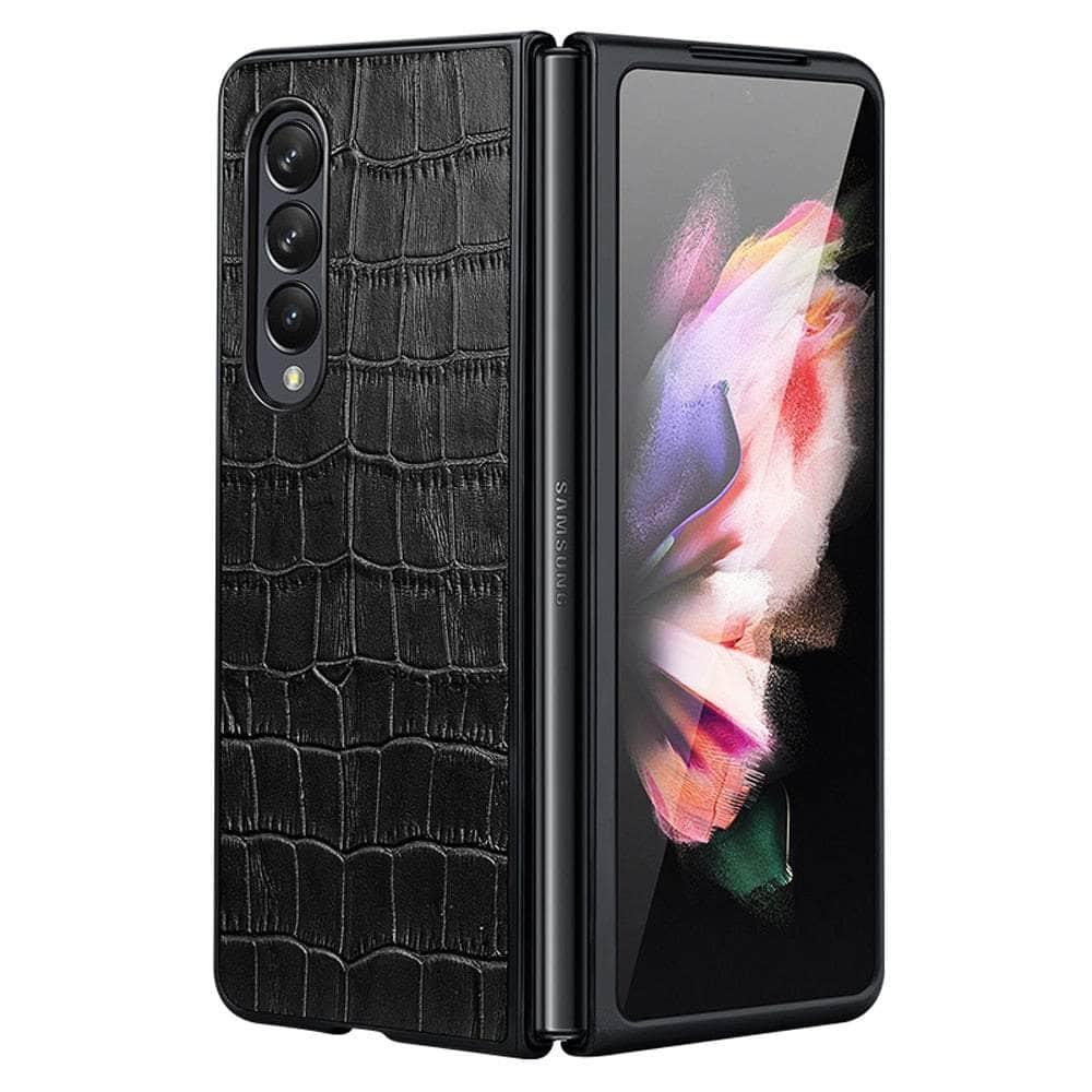 Casebuddy Galaxy Z Fold 4 Crocodile Pattern Bumper