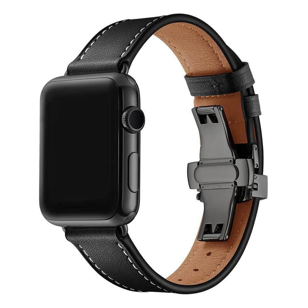 Genuine Leather Strap Apple Watch 6 5 4 3 SE 44/42/40/38 - CaseBuddy