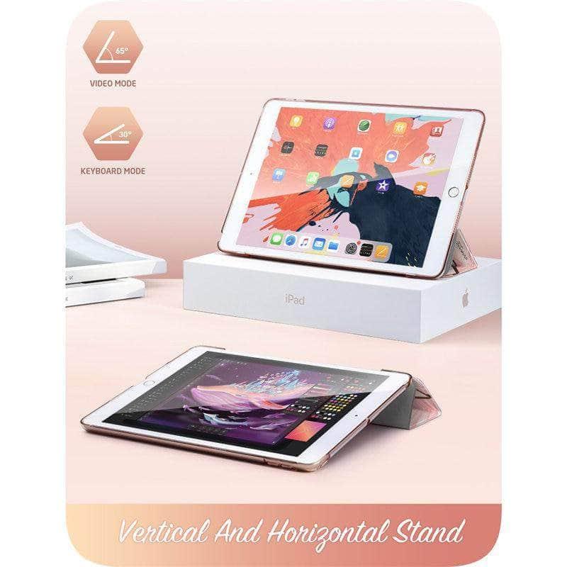 CaseBuddy Australia Casebuddy I-BLASON iPad 10.2 Cosmo Marble Trifold Stand Case