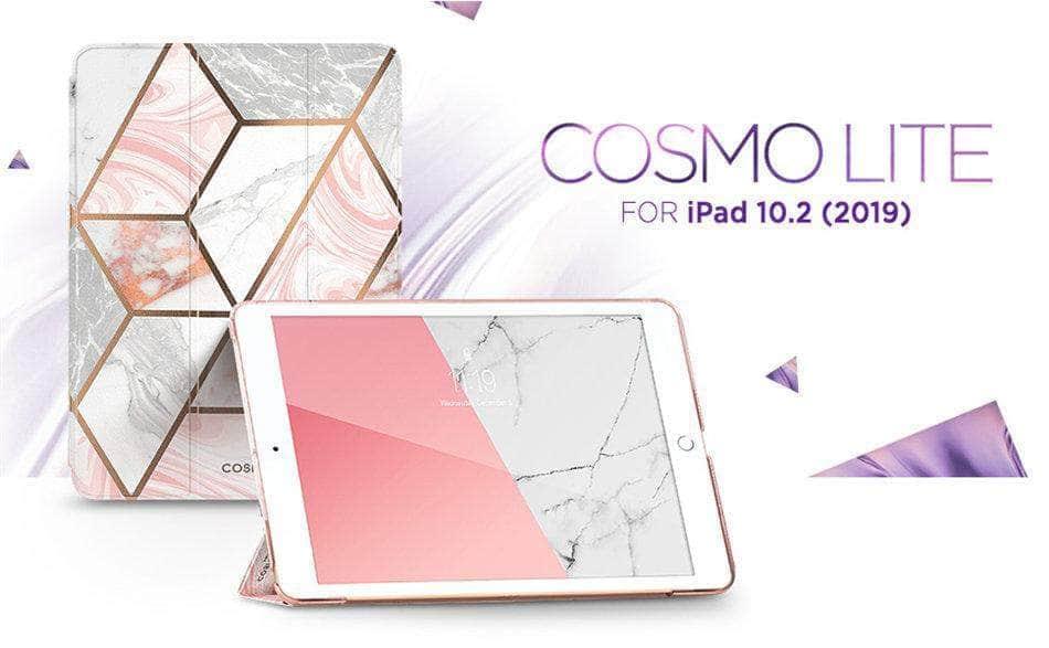 CaseBuddy Australia Casebuddy I-BLASON iPad 10.2 Cosmo Marble Trifold Stand Case