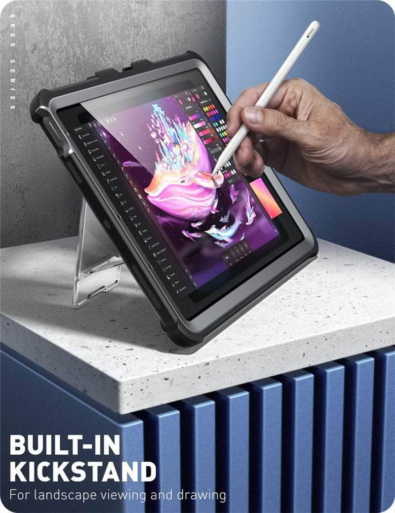 CaseBuddy Australia Casebuddy I-BLASON iPad Air 4 Ares Built-in Screen Protector Cover