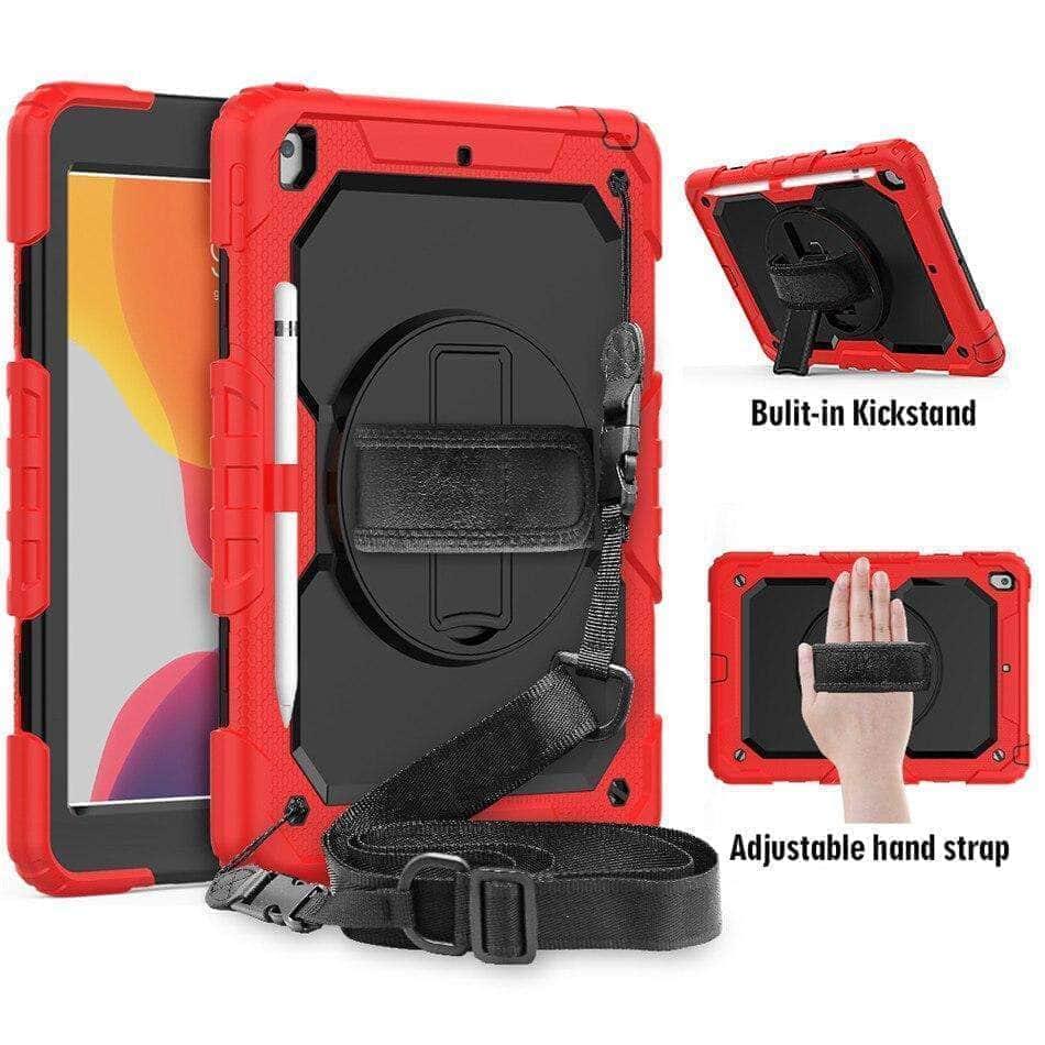 CaseBuddy Casebuddy iPad 10.2 2019/2020 (iPad 7/8) 360 Rotating Protective Case Strap