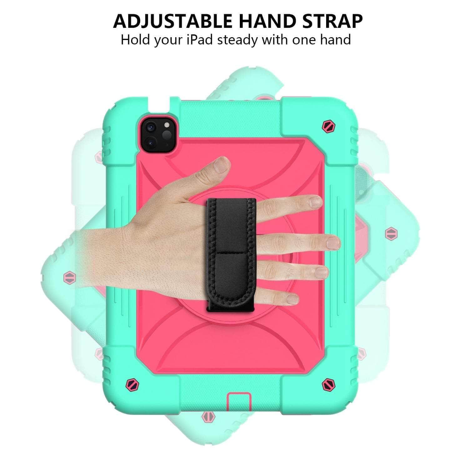 CaseBuddy Australia Casebuddy iPad Air 4 10.9 Case 2020 Hybrid 3 Layers Armor Kids Shockproof Case