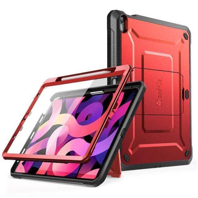CaseBuddy Australia Casebuddy MetallicRed iPad Air 4 Case 10.9 SUPCASE UB PRO Full-body Rugged Cover Case