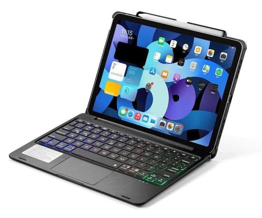 CaseBuddy Australia Casebuddy iPad Air 5 2022 Touchpad Backlit Wireless Bluetooth Pen Holder Keyboard Case