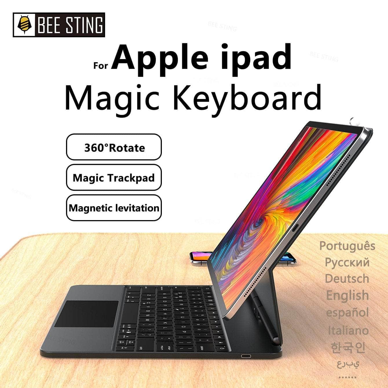 Casebuddy iPad Pro 11 2022 / English iPad Pro 11 2022 Magic 360° Rotatable Backlit Keyboard Case