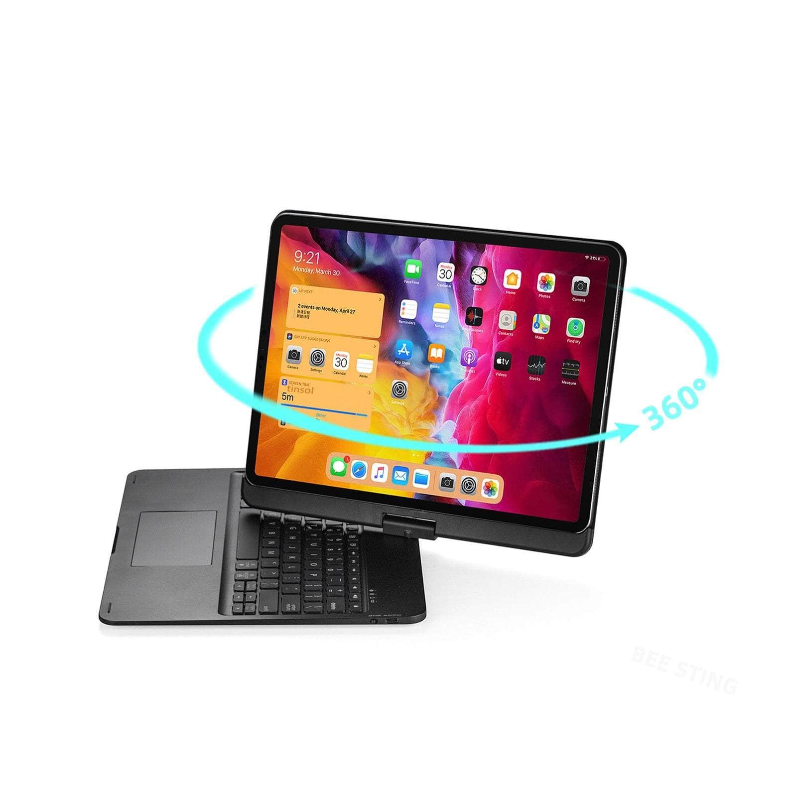 Casebuddy iPad Pro 11 2022 / English iPad Pro 11 2022 Magic 360° Rotatable Backlit Keyboard Case